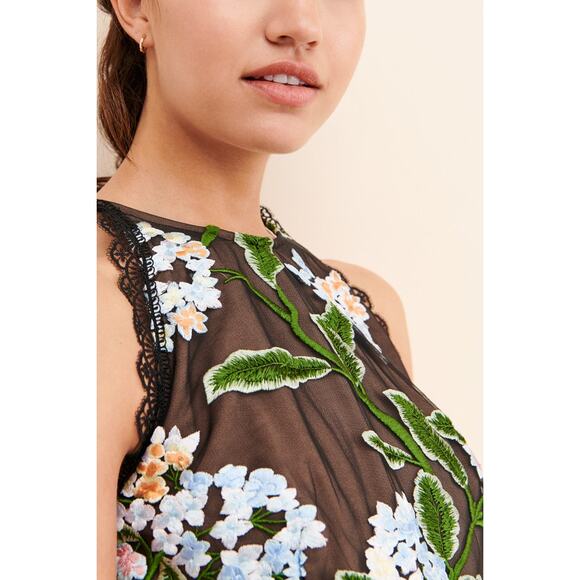 Bronx & Bonco Tiered Floral Embroidered Bridget Dress - Picture 3 of 9